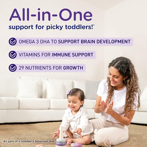 Enfagrow PREMIUM Gentlease Toddler Nutritional Drink, Made with Real Milk, Designed to Ease Fussiness, Gas & Crying, Nutrients for Growth & Immune Support, Powder Can, 29.1 Oz (Pack of 4)