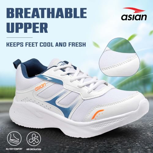 Image of ASIAN Toofan-02 Men's Sports Shoes | Breathable Upper, Steady Grip Sole, Lightweight Shoes for Gym & Daily Use