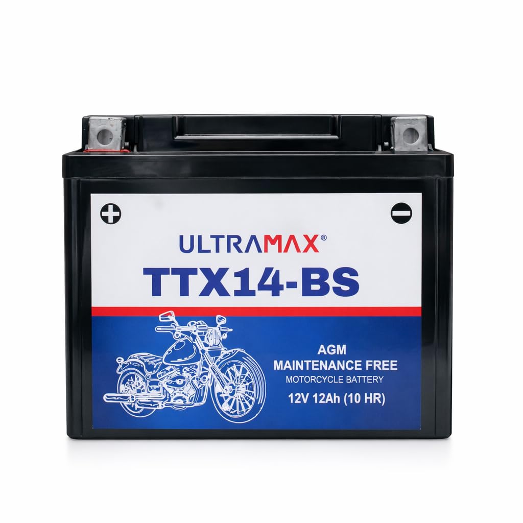 ULTRAMAX TTX14-BS (REPLACES YUASA YTX14-BS) Motorcycle Gel battery