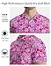 Men's Funny Polo Shirts Whale Tail Golf Shirts Fun Print Polo Shirts for Men