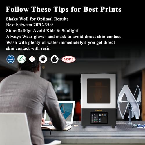 Resina 3D Lavable 1000g - Fotopolímero UV 405 nm para Impresoras 3D LCD/SLA/DLP (Gris Oscuro) - Fernando Cortés