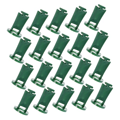 IWOWHERO 50Pcs Aluminium Greenhouse Clips Versatile Flower Hanging Tools for Plant Support for Organizing Vines Cables Insulating Materials Greenhouses and Gardens