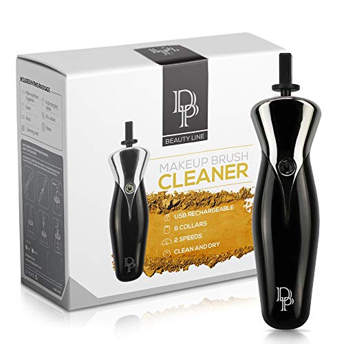 Dp Beauty Line Electric Makeup Brush Cleaner & Dryer Set, Keep Your Brushes Clean And Dry, 8 Collars Sizes, 2 Speeds, Usb Rechargeable And Portable #TOP21