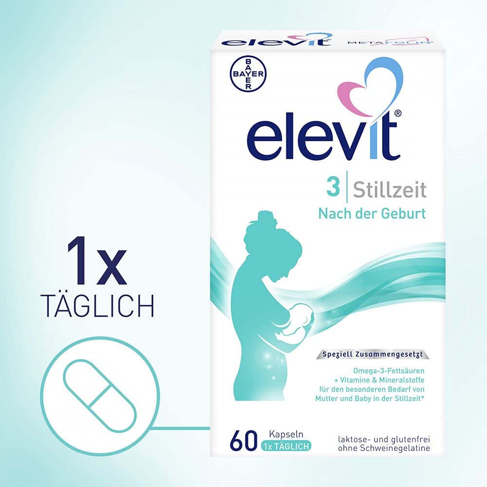 Elevit 3 Stillzeit Kapseln, 60 St. Kapseln