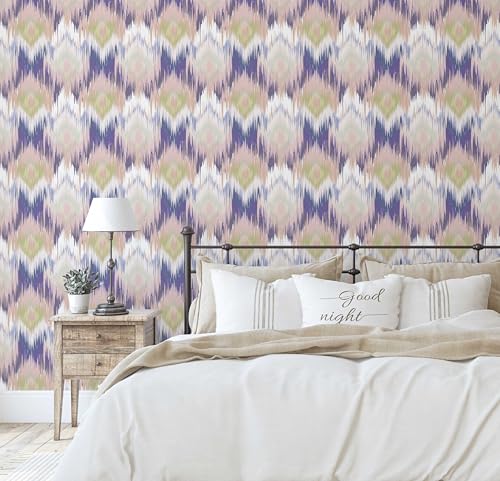 Papel pintado autoadhesivo azul de vinilo para revestimiento de pared 4