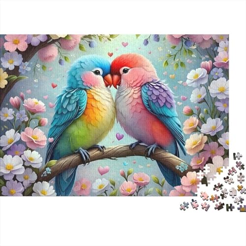 🌸Buon regalo: il Lovebird Pair puzzle finito misura 70x50cm/1000pcs una volta completato. I migliori regali per ragazzi e ragazze dai 14 anni in su per compleanni o festività (Natale, Halloween, Ringraziamento, ecc.)