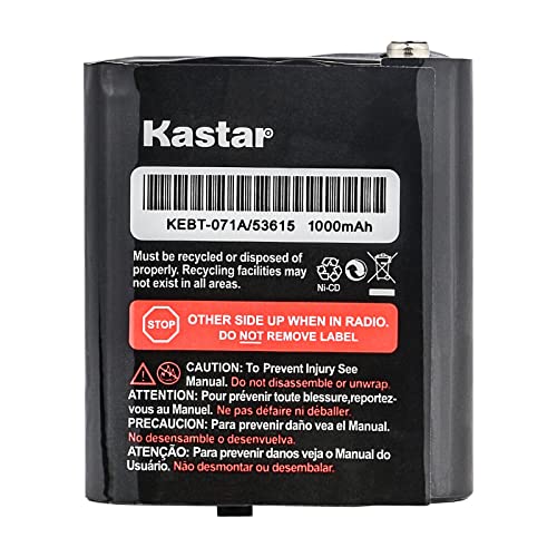 Kastar 1-Pack 53615 Battery Compatible with Motorola Walkie Talkies Two-Way Radio 53615, KEBT071B KEBT-071-B, KEBT071C KEBT-071-C, KEBT071D KEBT-071-D, KEBT650, TalkAbout EM1000, TalkAbout EM1000R
