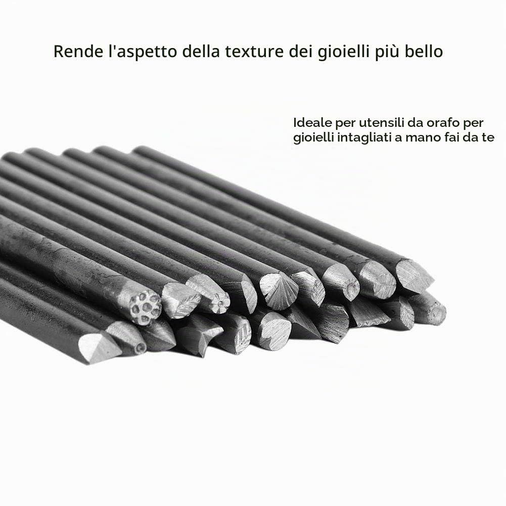 Gioielli in Metallo Scalpello a Incudine, Stampo per punzonatrice per Gioielli, Kit di Attrezzature per scalpello a Incudine per la Lavorazione di Gioielli Strumenti per Intaglio