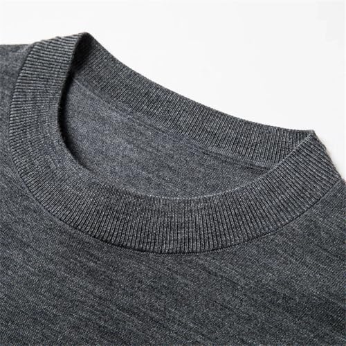 Men's Summer Short Sleeve Thin Wool Breathable Solid Knit Casual Korean Style Pullovers2