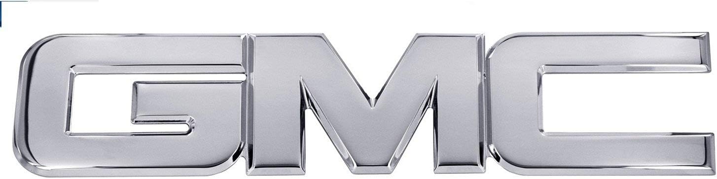 All Sales 96502P GMC Tailgate/Liftgate Emblem replacement, Polished - Fits GMC CBS Sierra 1500, 2500/3500, Yukon, Envoy, Acadia, Terrain Rear , Silver