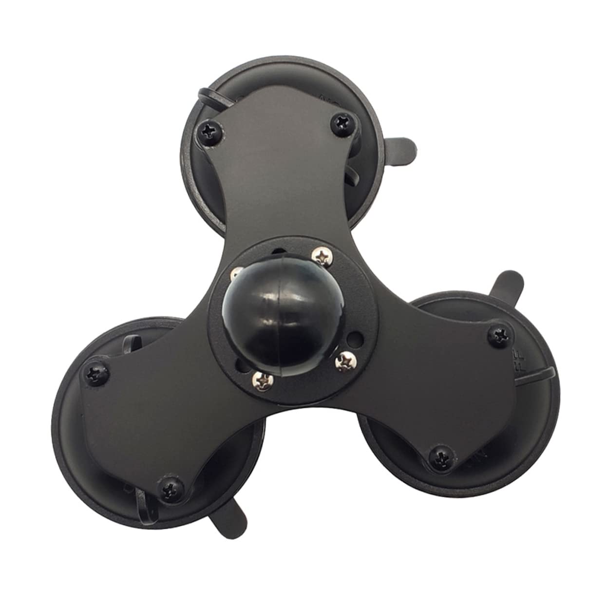 EXCEART Soporte de Parabrisas Triple Ventosa y Rótula Giratoria Soporte de Ventosa Rótula para Coche Compatible Telefonos y Dispositivos GPS