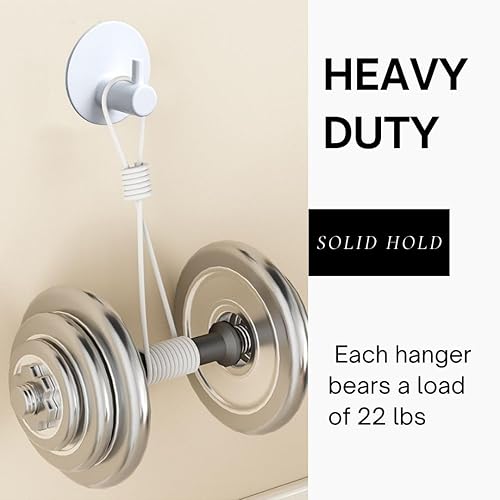 Miniatura 4 de Paquete de 6 ganchos para toallas de baño, ganchos adhesivos, gancho de pared resistente, resistente al agua, de acero inoxidable, para bata,