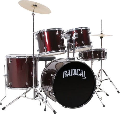 Cannon RAD5WR 5-Piece Drum Set