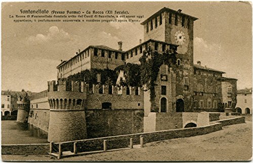 Primi '900 Fontanellato Parma La Rocca XII Secolo Sanvitale Torre FP B/N Cartolina Postale