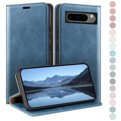 Étui Pixel 8 Pro Portefeuille HUOUH Anti-RFID avec Fentes pour Cartes