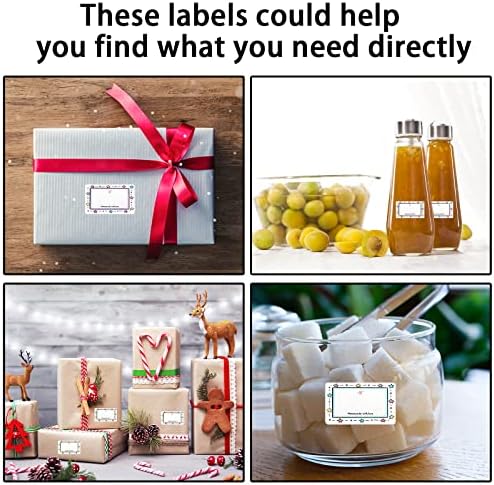 GNCLOUD 1 Roll/600 pcs Labels for Jars, Food Freezer Labels Self Adhesive Jam Jar Labels 50x30mm Sticky Labels Jar Stickers Labels for Kitchen Food Bottle Jams Containers