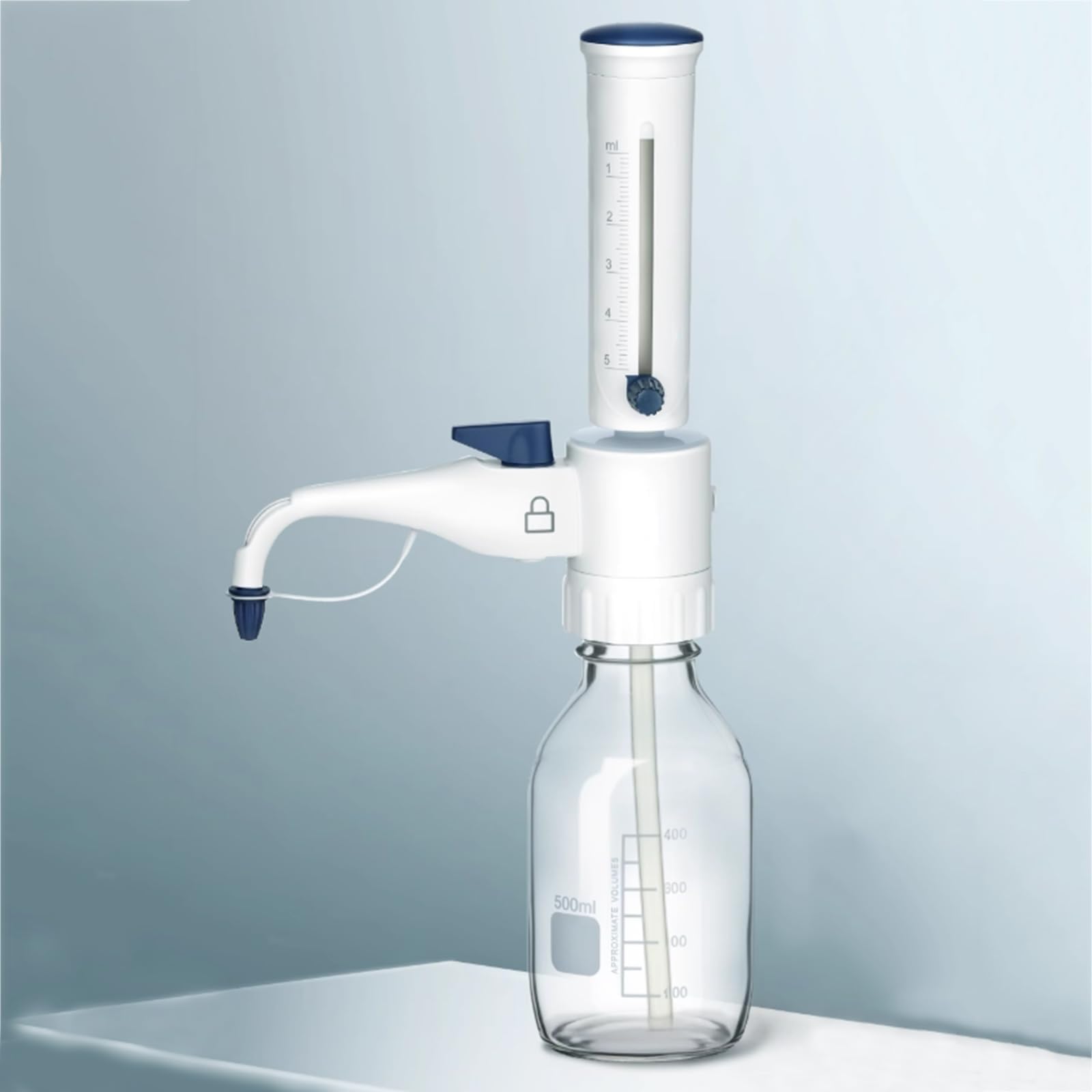 Dispensador de líquido ajustable para productos químicos, aceites, disolventes y reactivos, dispensador de botella fácil de usar, perfecto para laboratorio y uso doméstico