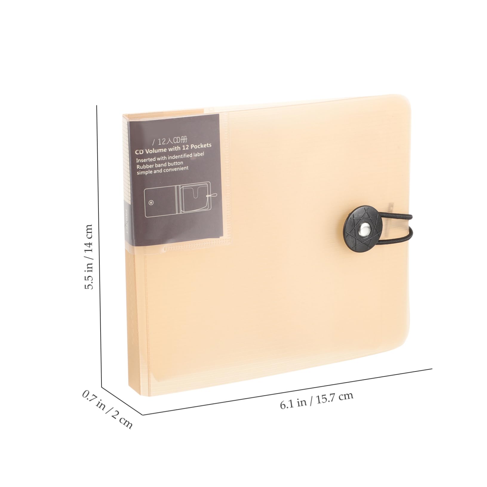 WHAMVOX CD Dvd Storage Binder Wallet Disc Holder Organizer Capacity Material Travel Friendly Design for Home Office Car Protects Against Scratches