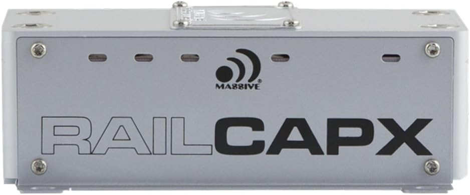 Massive Audio Primo Series. 1 Ohm Stable, Class D, Car Amplifier with Bass Boost. (RAILCAP X - Primo Series)