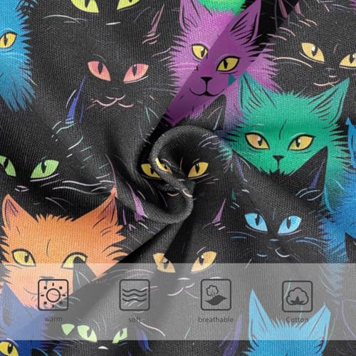 J JOYSAY Cute Cat Black Girls' Underwear Cotton Little Girls Briefs3