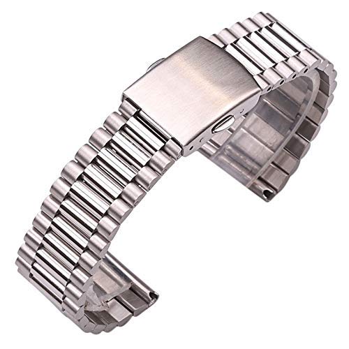 Bracelet de montre en acier 316L inoxydable argent et or maillons élégants pour femmes