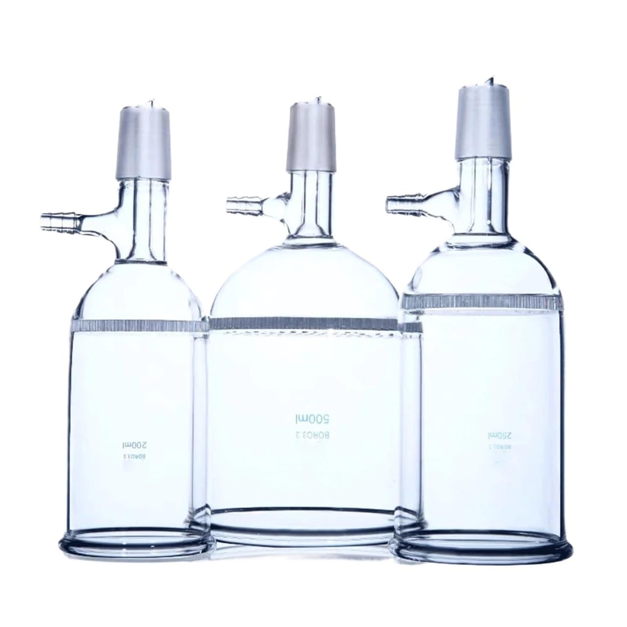 30 60 100 200 250 500 ml 14/23 19/26 24/29 estándar común vidrio succión embudo con agujero de cristal placa laboratorio cristalería(1000ml 24-29 chaqueta)