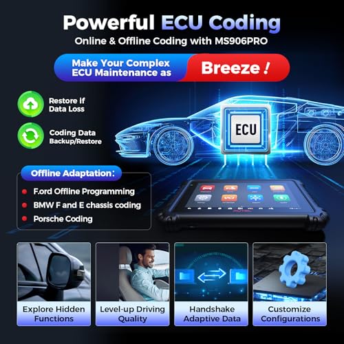 Autel MaxiSYS MS906 PRO Scanner, 2026 MS906PRO Same as MS906MAX, V2.0 Upgraded of MS908S Elite 2 MS906BT MP900BT, DoIP CAN FD, 36+ Service, Bidirectional 3000+ Active Test, VAG Guided - Image 5