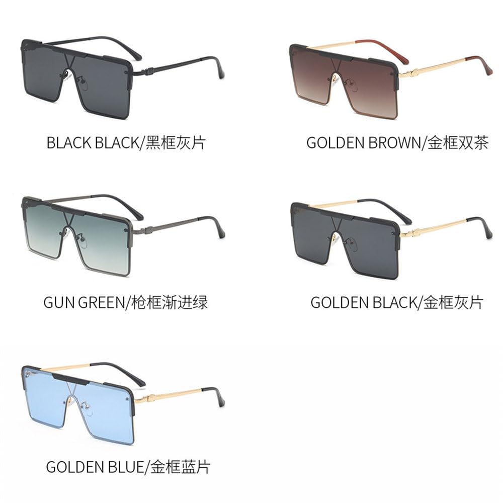 Modische einteilige polarisierte Metall-Sonnenbrille für Männer und Frauen, geeignet für Reisen im Freien und zum Autofahren mit UV-Schutz