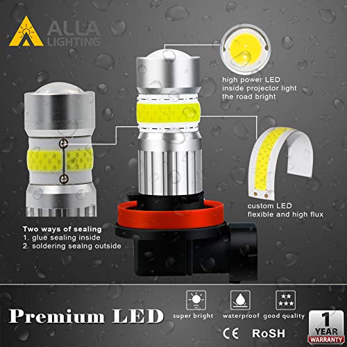 image for Alla Lighting 2800lm H16 LED Bulb 3000K Amber Yellow Xtreme Super Brig