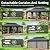 Polar Aurora Gazebo 20'x12' Outdoor Gazebos Hardtop Grill Gazebo Aluminum Galvanized Steel Double Roof Outdoor Gazebos Pergola Include Curtain and Netting for Backyard, Patio, Lawn
