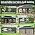 Polar Aurora Gazebo 20'x12' Outdoor Gazebos Hardtop Grill Gazebo Aluminum Galvanized Steel Double Roof Outdoor Gazebos Pergola Include Curtain and Netting for Backyard, Patio, Lawn