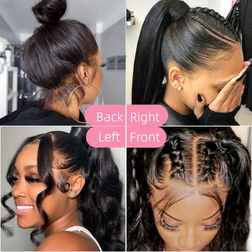 Qmaple 360 Straight Lace Front Wigs Human Hair Glueless Wigs For Black Women 360 Full Lace Human Hair Wigs Pre Plucked With Baby Hair 150% Density Hd Lace Frontal Wigs Human Hair (22 Inch 360 Wig) #TOP1