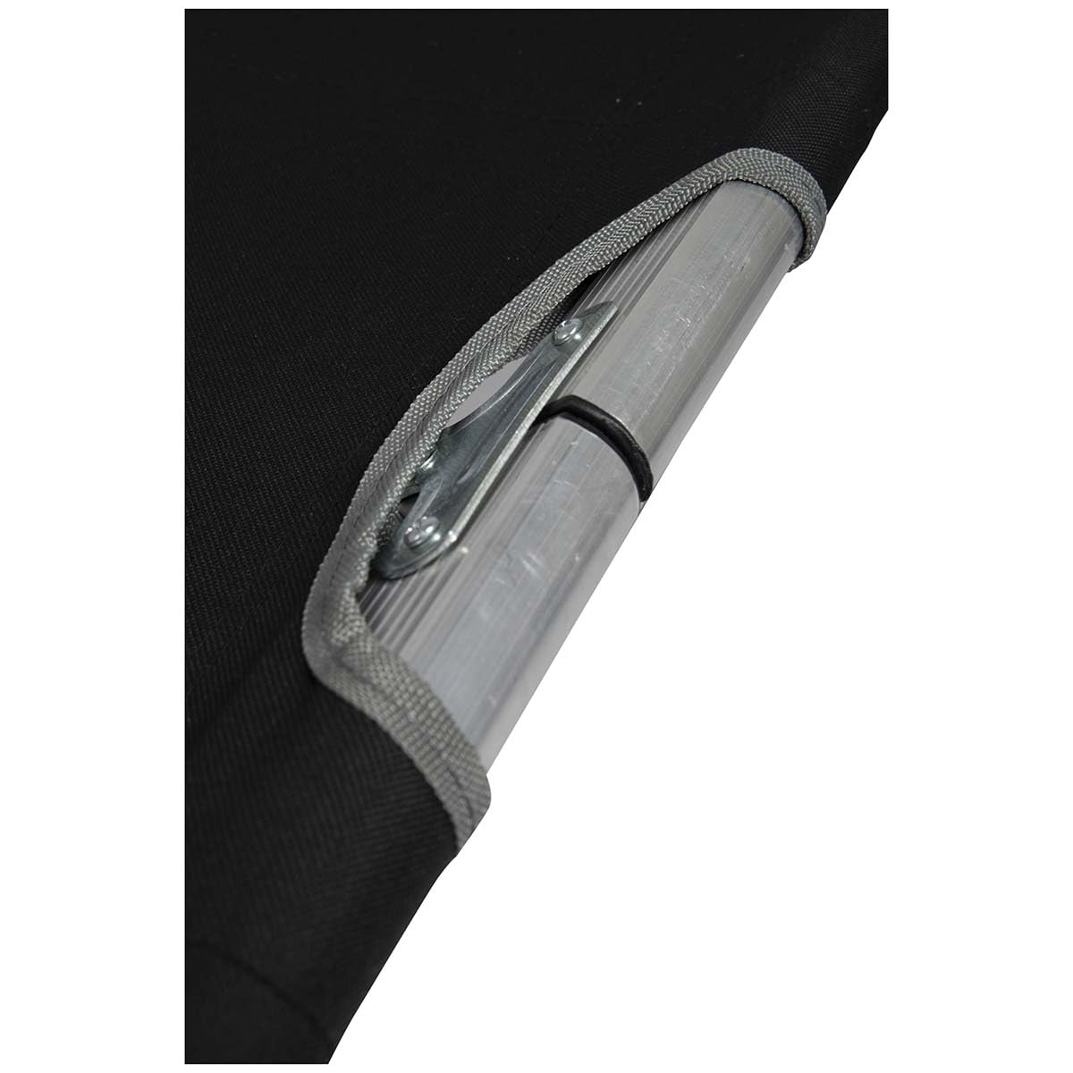 Bo-Camp - Fußhocker Bett - XL - Aluminium - Schwarz