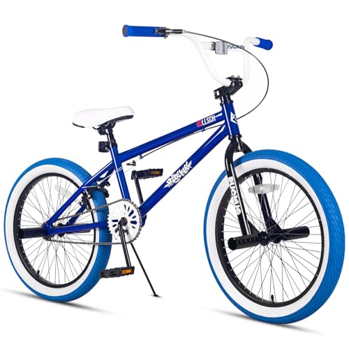 vollsch Freestyle BMX Bikes 20 Inch Kids Bicycle for 8-15 Years Old Teens, Boys, Girls, Beginner-Lever Riders, Blue