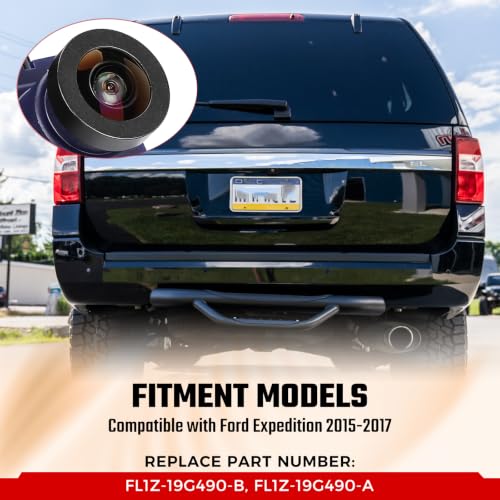 Image of FL1Z-19G490-A Rear View Camera Fit for Ford Expedition 2015 2016 2017 | Backup Cam Replaces FL1Z-19G490-B, FL1Z19G490A, FL1Z19G490B, 590-949, FO1960113C