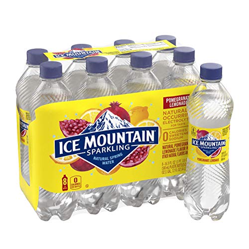 Image of Ice Mountain Sparkling Water, Pomegranate Lemonade, 16.9 oz. Bottles (8 Pack)