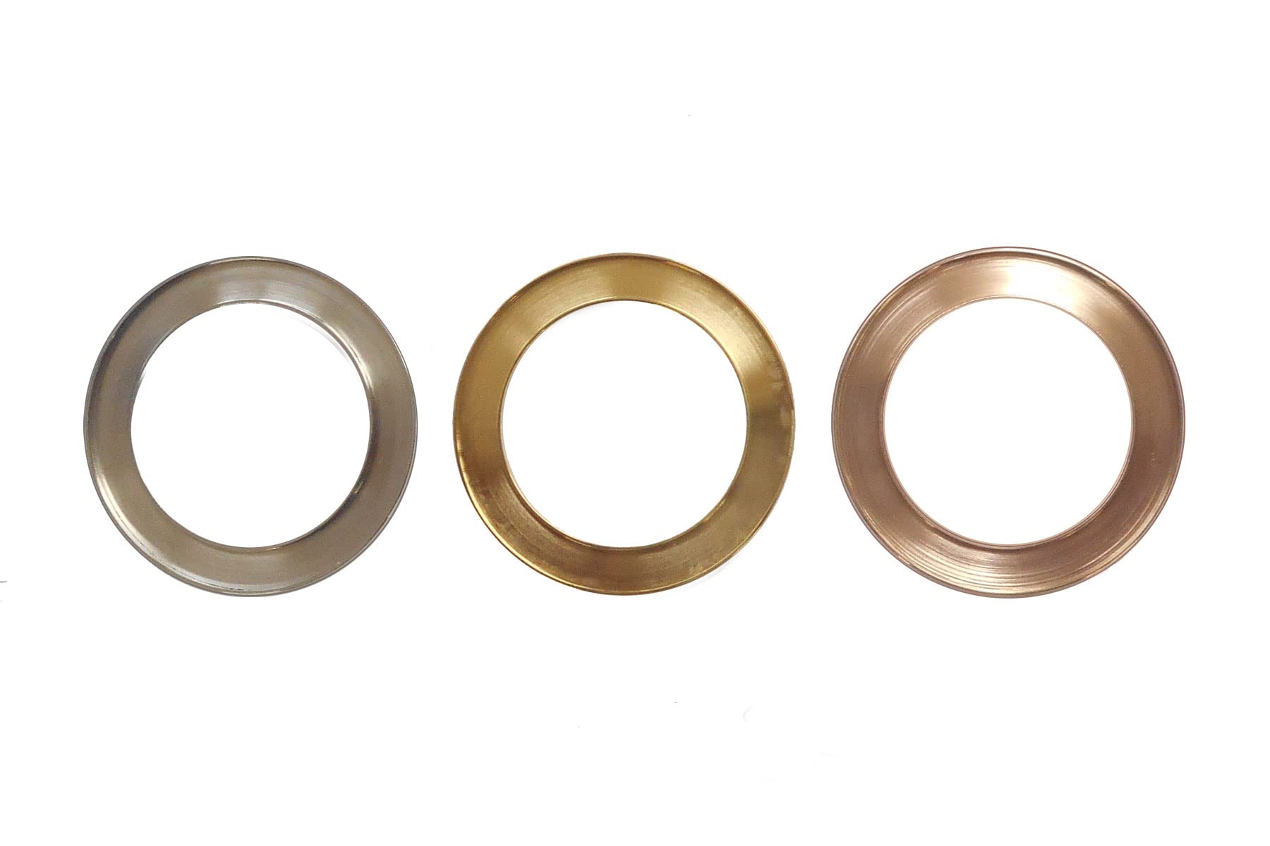 S◆Pキラキラ アクセサリー パーツ サークル 円形 チャーム 外径：42.0mm 手作り （ハンドメイド） ペンダントフレーム パーツ  ステンレス316L ピンクゴールド (ピンクゴールド)