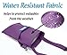 Crutch Comfort Pouch Bag with Foam Hand Grip Pads - Tote for Broken Leg Crutches with Storage Pockets and Key Holder - Ergonomic, Orthopedic, Lightweight Carry On - Medical Crutch Aid (Purple)