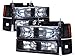 HEADLIGHTSDEPOT Black Headlights Compatible with Chevrolet Blazer Suburban C/K 1500 2500 3500 Tahoe Includes Driver and Passenger Side Headlamps 8-Piece Set with Corners and Park Lights Xenon Bulbs