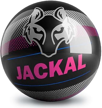 On The Ball Bowling Motiv Polyester No-Hole Bowling Ball Jackal Crimsom, 14 lbs