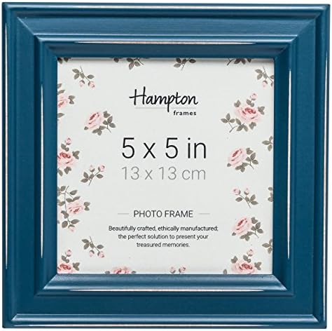 Hampton Frames PALOMA 5x5 (13x13cm) Teal Square Picture Poster Photo Frame Glass PAL301955T