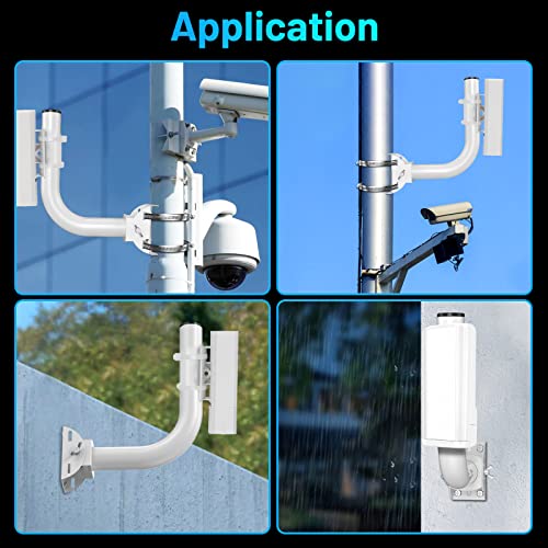 Image of UeeVii Universal Wireless Bridge Bracket Mount, Pole and Wall-Mounted Mount for Outdoor Point to Point AP Access Point Client Bridge CPE,2-Pack | Pole and Wall-Mounted Mount for Outdoor, Point to Point AP Access Point Client Bridge CPE