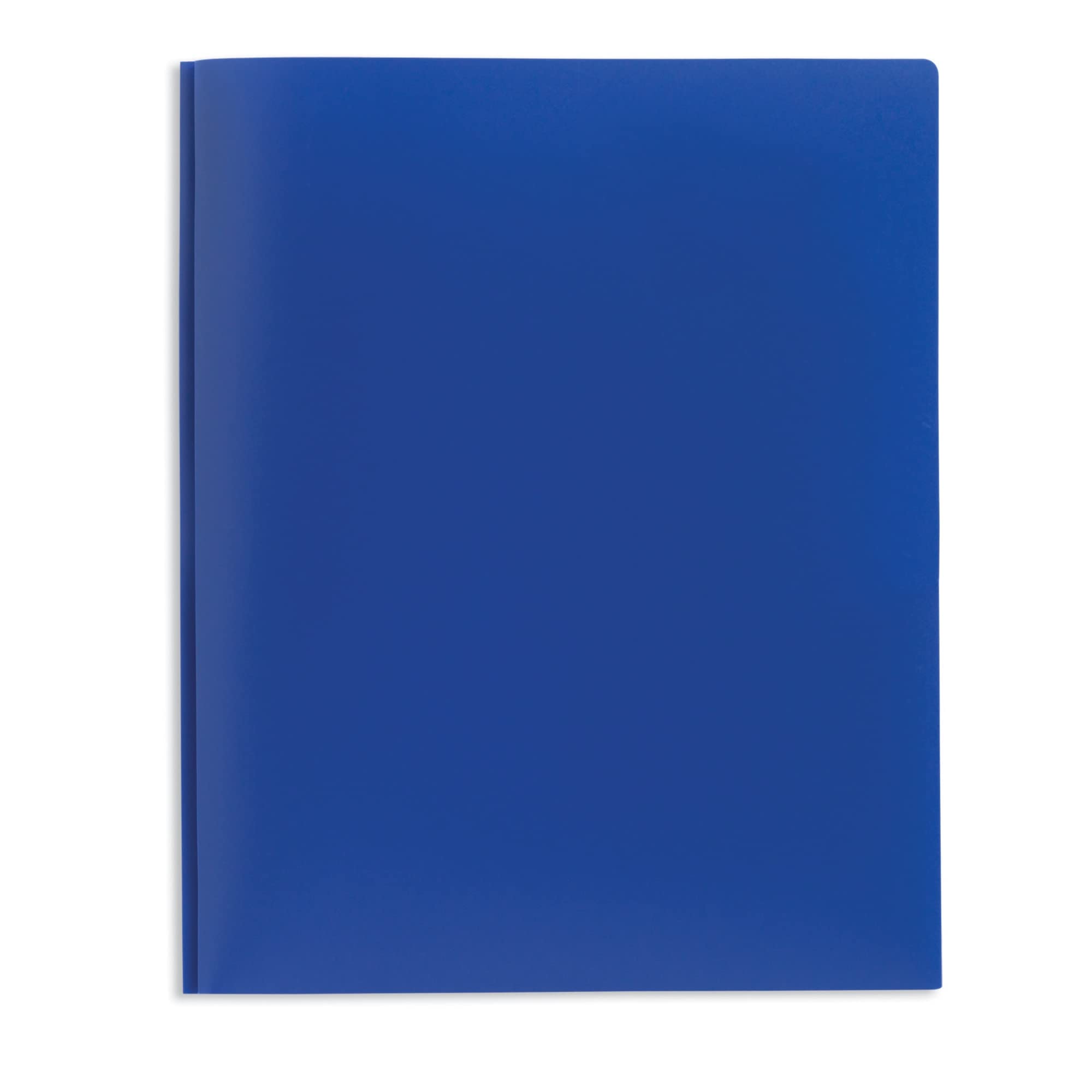 Office DepotBrand School-Grade 3-Prong Poly Folder, Letter Size, Blue