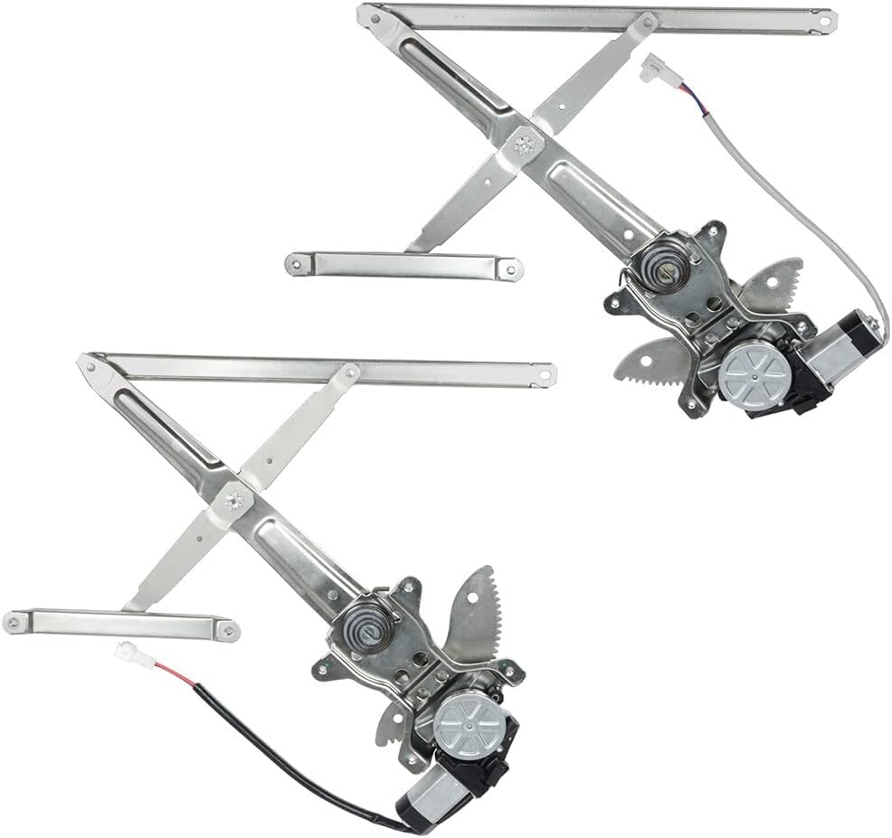 SCITOO Front Left Driver Side and Front Right Passenger Side Power Window Regulator With Motor Replacement for 2000-2006 for Toyota Tundra