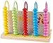 Mopoq Holz-Fünfgang-Berechnungsrahmen Kinder der Grundschule Mathematik Bedienung Zahlen Perlen Kopfrechnen Early Education Lernspielzeug, pädagogisches Spielzeug der 18x9x13.5cm Kinder