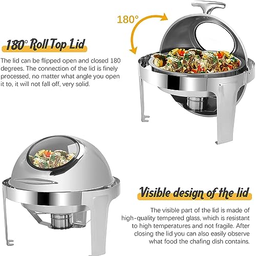 Chafing Dish Buffet Set pour Traiteur et Réception Réussie à la Maison