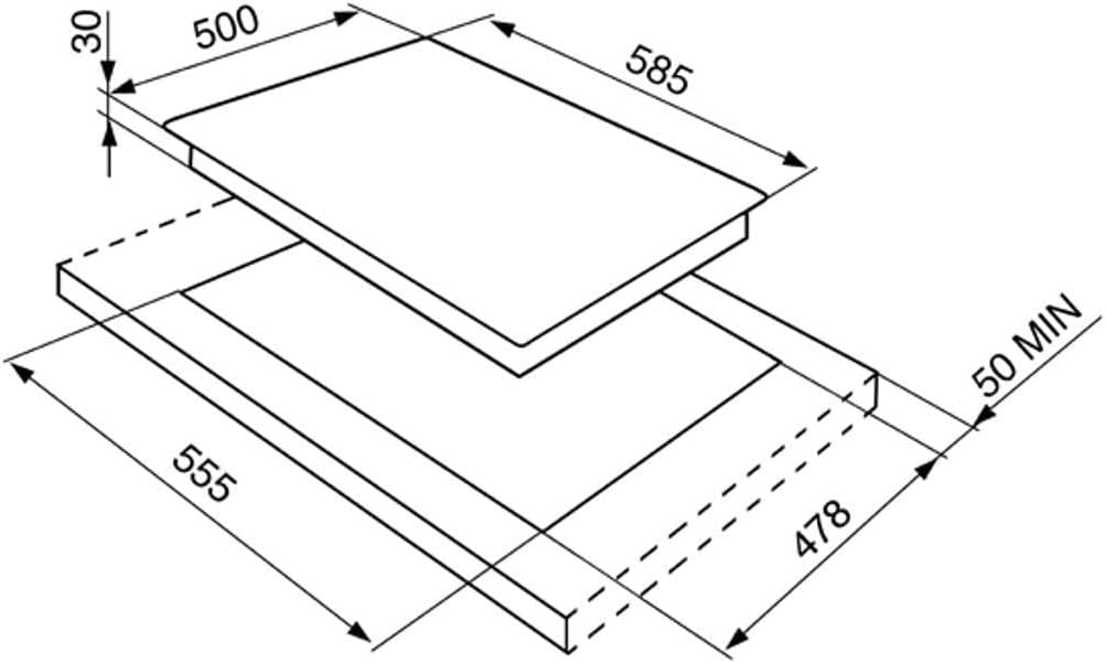 Smeg S64S Incasso Piano cottura a gas Acciaio inossidabile piano cottura Smeg S64S Incasso Piano cottura a gas Acciaio inossidabile piano cottura