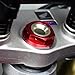 SCAR Steering Stem Nut Compatible with HONDA CR R CRF CRFX CRFRX CRFL 125 250 450 CRF250R CRF450R 01-25 - Red