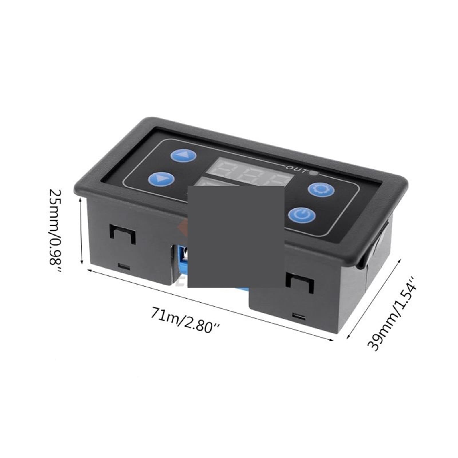 1 szt. Wyświetlacz LED Elektroniczny zegar cyfrowy moduł przekaźnikowy z zegarem DC 5V 12V 24V AC 85V-265V wyłącznik czasowy 220 V (DC 24 V)