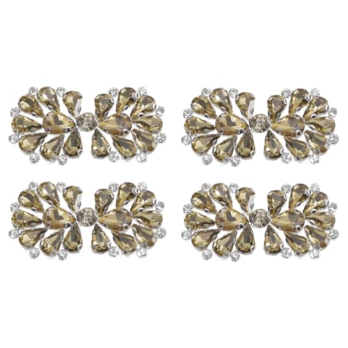 patchs thermocollants en strass éclatants motifs chic marron clair pour customisation luxe - 2